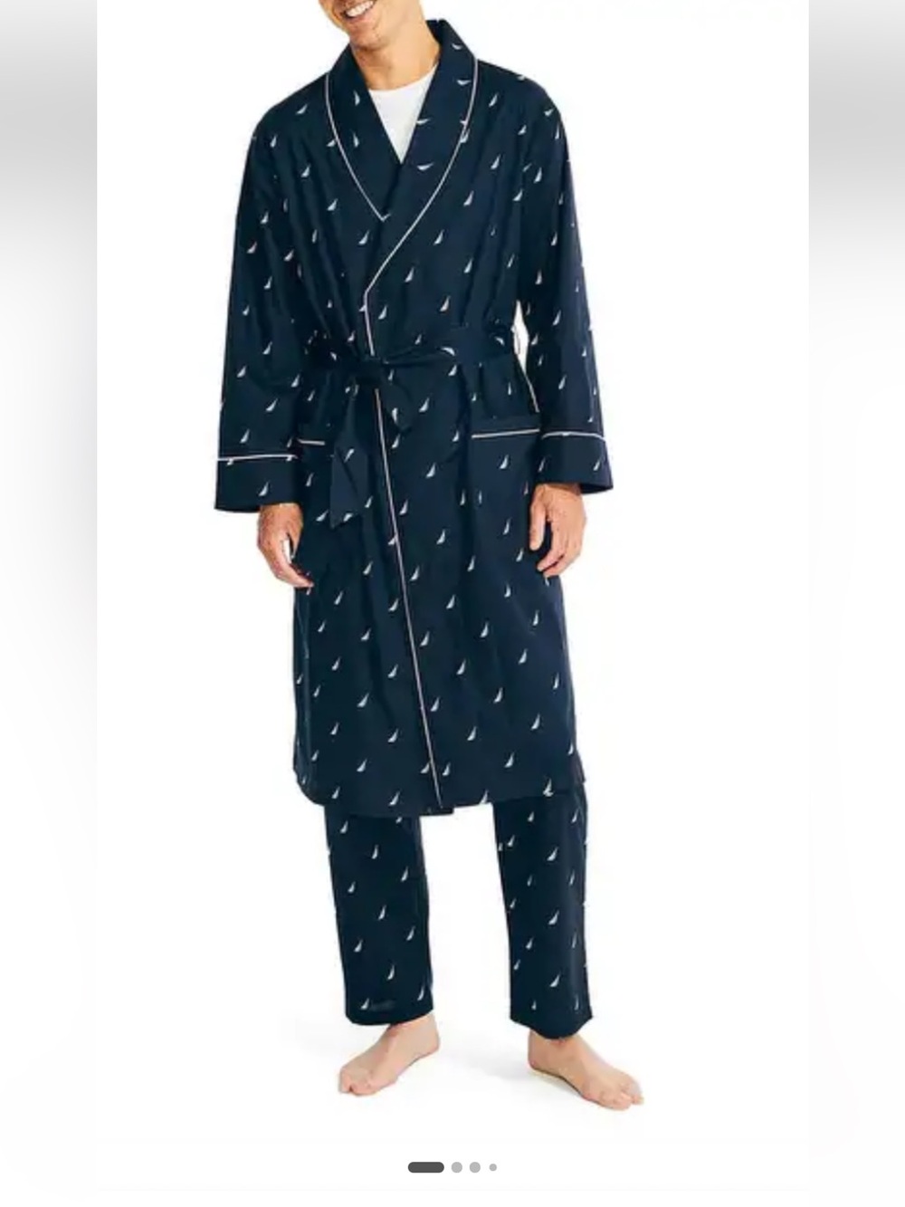 Nautica lightweight cotton bathrobe men’s L/XL